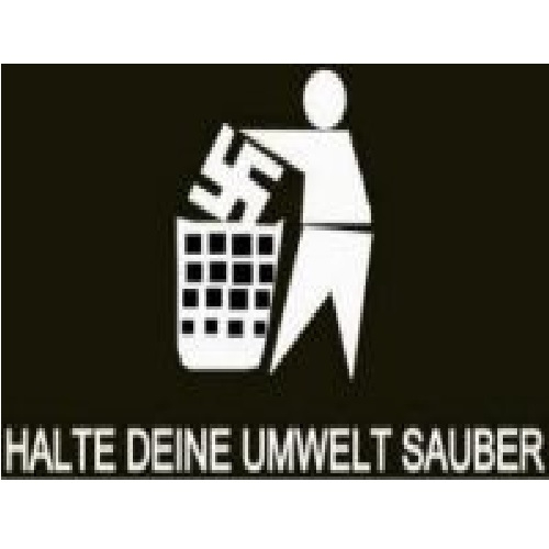 Halte deine Umwelt sauber - Fahne